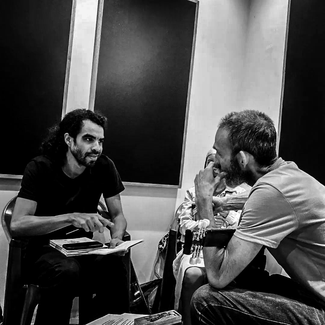 Franc y José Garrido en estudio